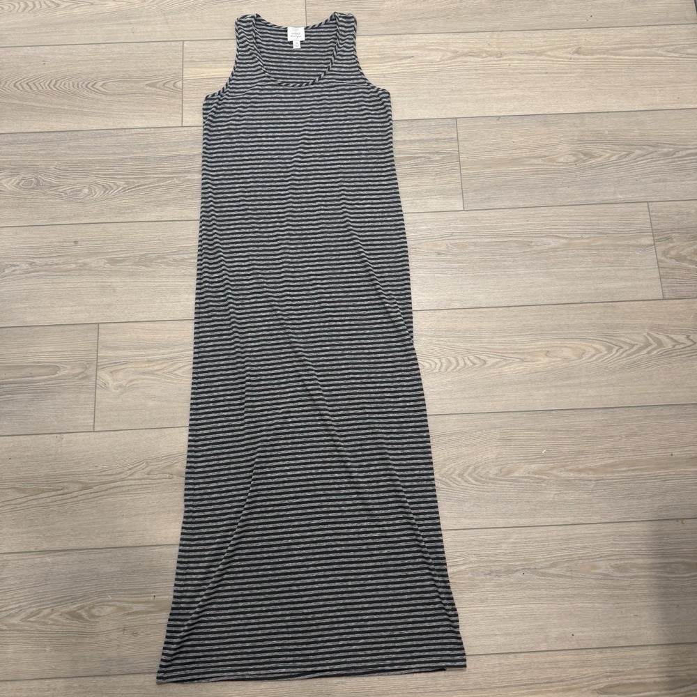 Suzi Chin Maggy Boutique M Striped Maxi Tank Dress Made in USA